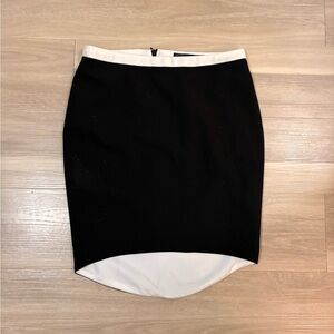 Zara Black and White Pencil Skirt